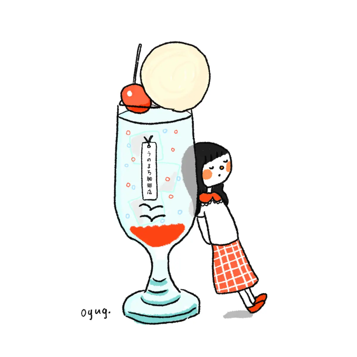 うのまちクリームソーダ - オユグちゃん | ArtNow