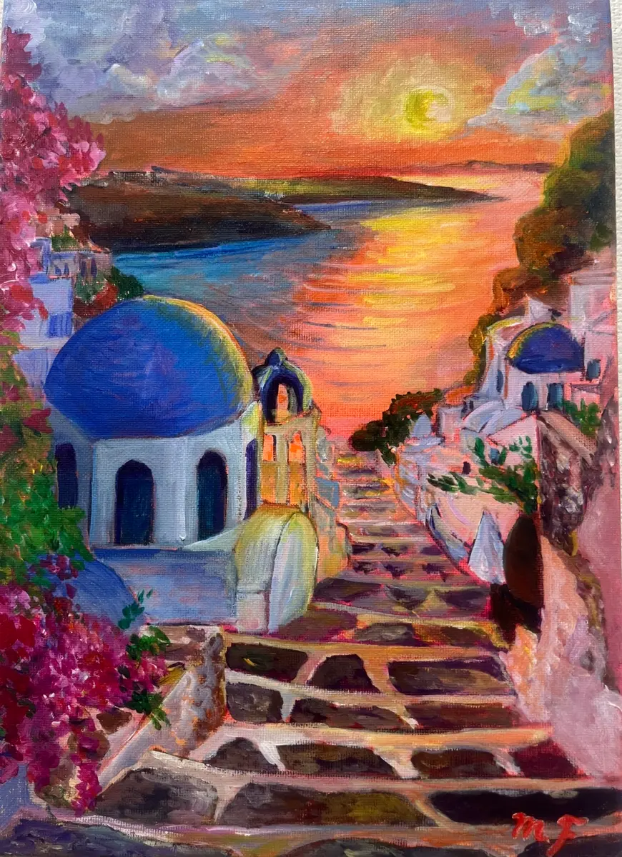 サントリーニ島 - ますみ | ArtNow