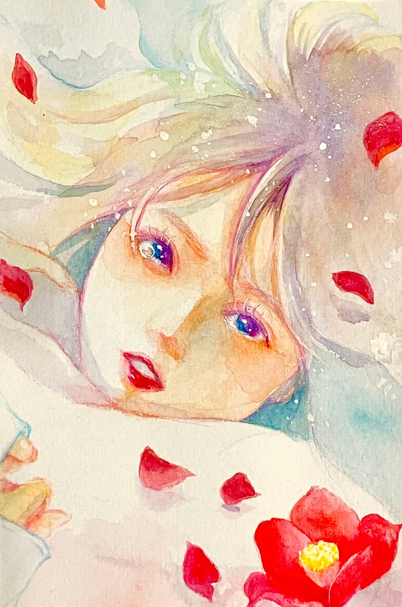 Aquarelle stories-椿- - 茂木薫　kaoru motegi | ArtNow